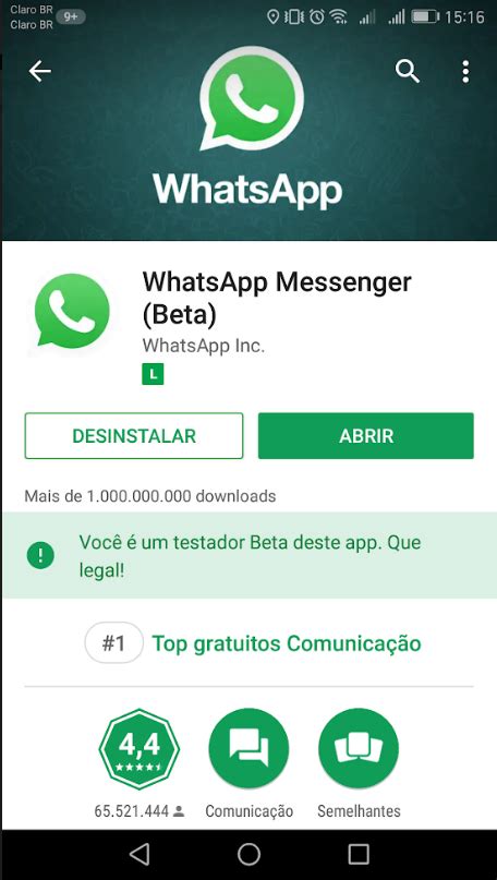 Como Baixar E Usar O Whatsapp Beta Tecnoblog