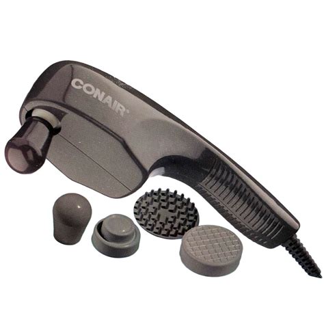 Conair Touch N Tone Portable Body Massager Hand Held Wand 4 Attachments Gray 74108368300 Ebay