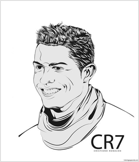  Cristiano Ronaldo Para Colorear