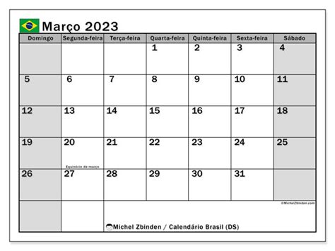 Calendario De Marco 2023 Brasil Imagesee