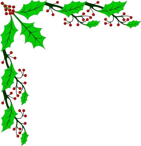 Holly Borders Holiday Totem Clipart Best Clipart Best