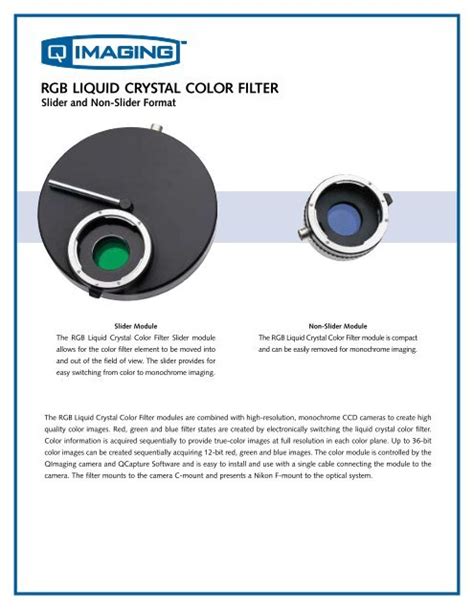 Rgb Liquid Crystal Color Filter