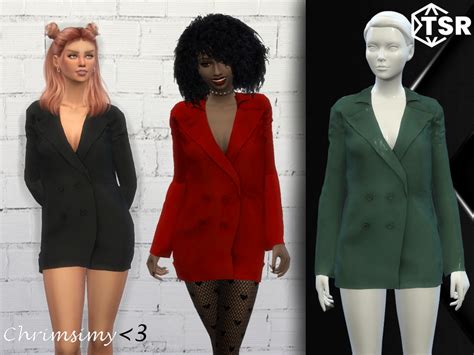 The Sims Resource Jacket Dress