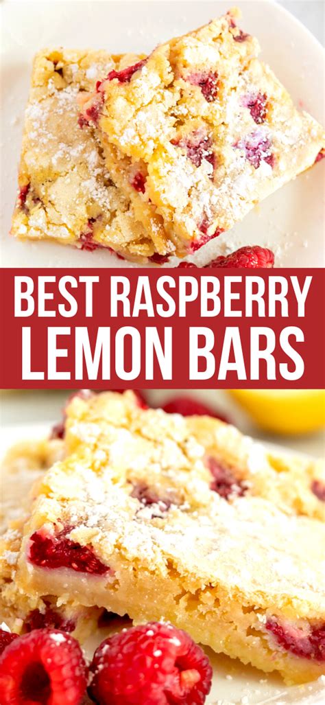 Raspberry Lemon Bars Raspberry Recipes Dessert Bar Recipe Cookie Bar Recipes