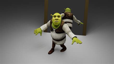 Shrek D Model Animated Rigged Obj Fbx Stl Blend Dae Abc My Xxx Hot Girl