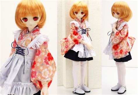 40cm Sleeping Princess Kimono Maid Dress Set