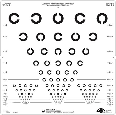 Landolt C Folding Chart Precision Vision