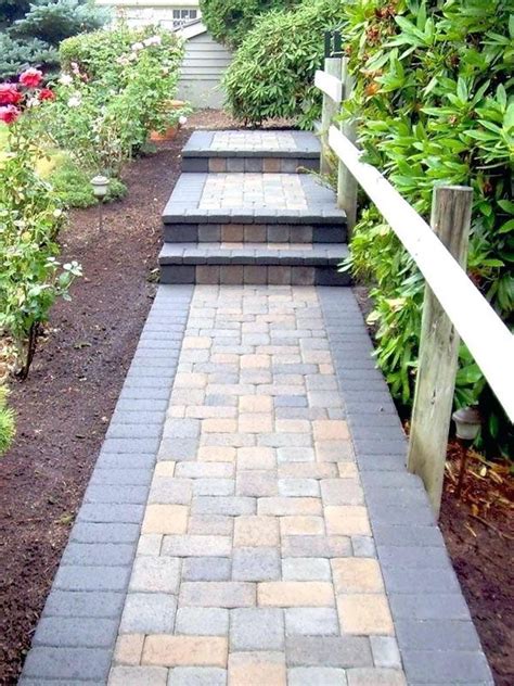 Front Yard Paver Designs Paver Patio Garden Paths Front Walkway
