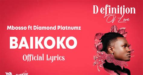 Mbosso Ft Diamond Platnumz Baikoko Exclusivo 2021 Download Mp3
