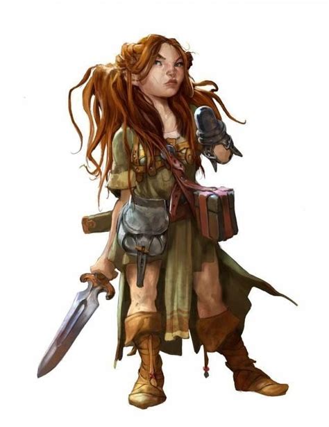 Dungeons Dragons Halflings And Gnomes Inspirational Female Dwarf