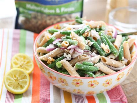 Lemony Green Bean Pasta Salad With Walnuts Aggies Kitchen