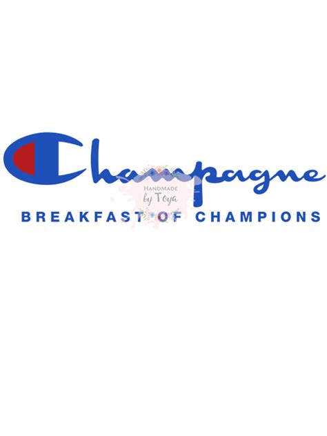 champagne breakfast  champions svg png bonus mockup included handmade  toya