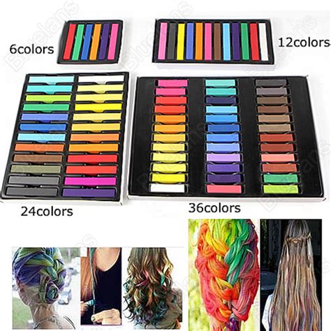 6 Hair Chalk Easy Temporary Colors Hair Chalk Dye Soft