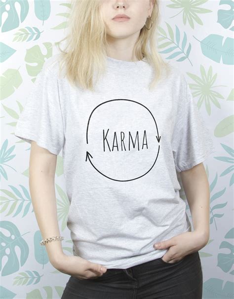 Karma Shirt For Women Men Girls T Shirt Tshirt Aesthetic Etsy