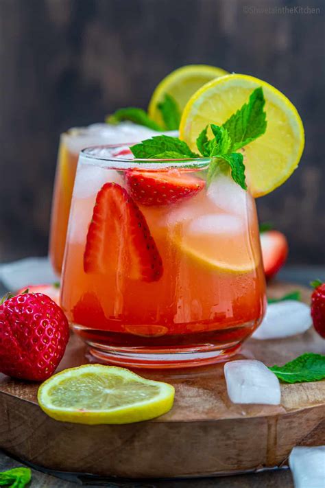 Sparkling Strawberry Lemonade Shweta In The Kitchen