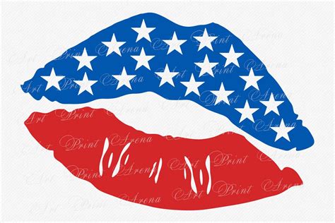Completely free svg files for cricut, silhouette, sizzix and many other svg compatible electronic cutting machines. Flag Lips SVG, USA Flag lips, Fourth of July svg ...