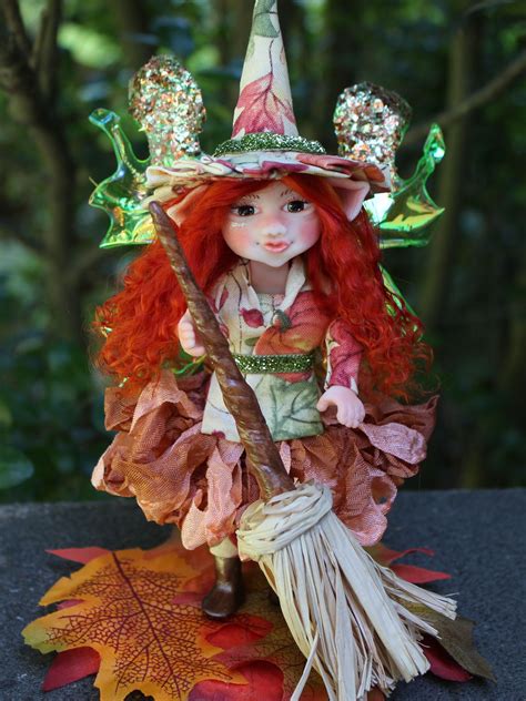 Ooak Witch Fairies Dolls Fall Fairy Art Doll By J Pollard Creations