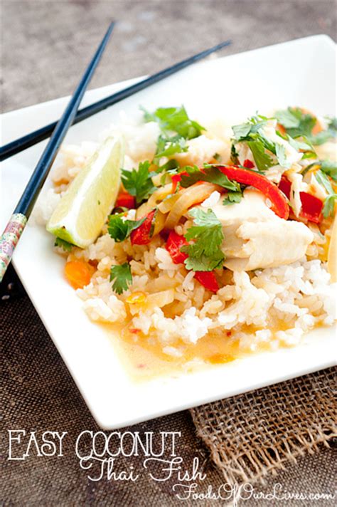 Easy Coconut Thai Fish Foods Of Our Lives