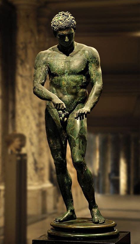Ganymedesrocks Apoxyomenos Athlete Scraping His Body With A Strigil Bronze Roman Copy Of