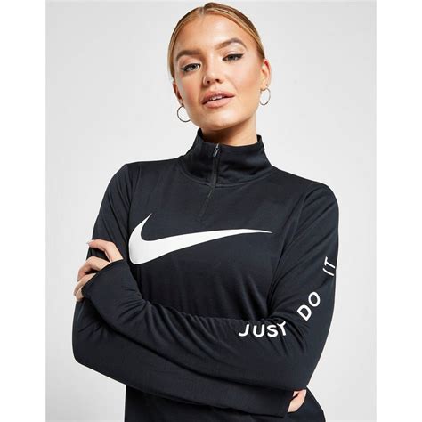 Koop Zwart Nike Running Swoosh 14 Zip Top Jd Sports