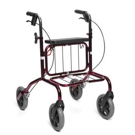 4 Caster Rollator Rebel Human Care Group With Seat With Basket