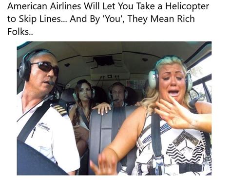 American Airlines Will Let You Take A Helicopter To Skip Lines And