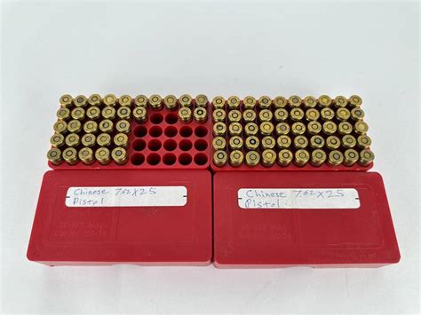 83 Rounds Of 762x25 Pistol Ammo Auction