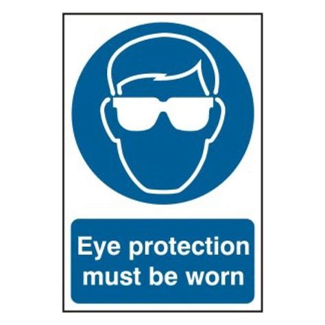 Eye Protection Must Be Worn Mandatory Sign Rsis