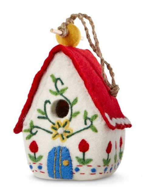 Felted Alpine Birdhouse Yes It Really Is A Birdhouse Small Birds