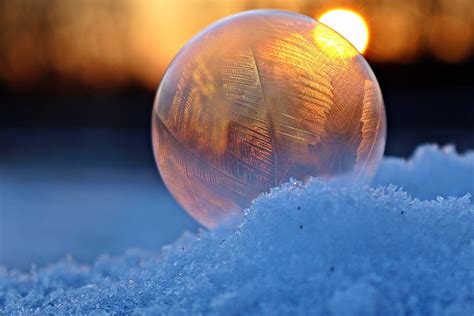 Wallpaper Id 799873 Eiskristalle Winter Ice Ball Soap Bubble