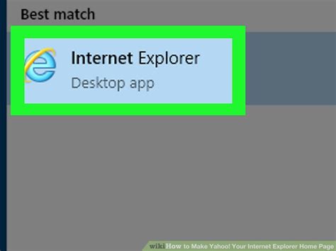 How To Make Yahoo Your Internet Explorer Home Page 7 Steps