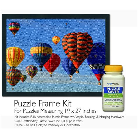 Jigsaw Puzzle Frame Kit Featuring Craft Medley Puzzle Glue