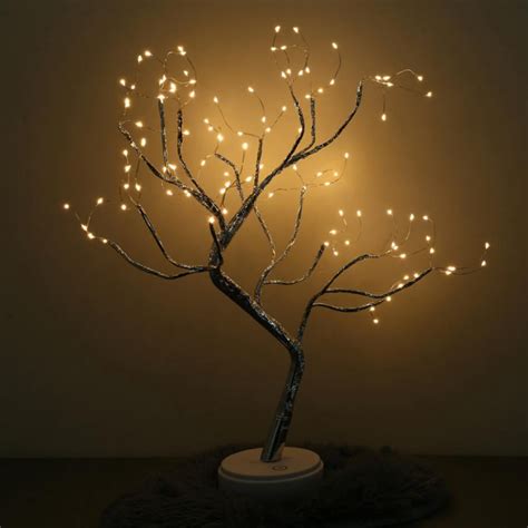 20 Tabletop Bonsai Tree Light With 108 Led Bendable Artificial Light