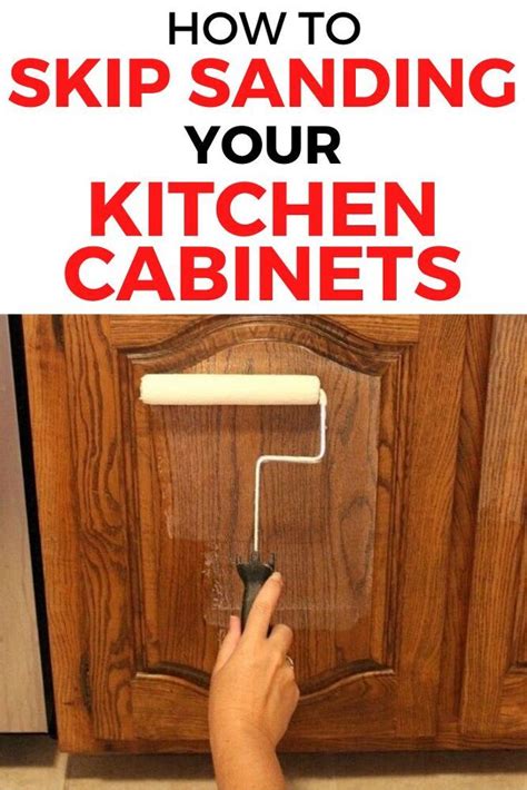 How To Paint Kitchen Cabinets Without Sanding Diy Painting Kitchen