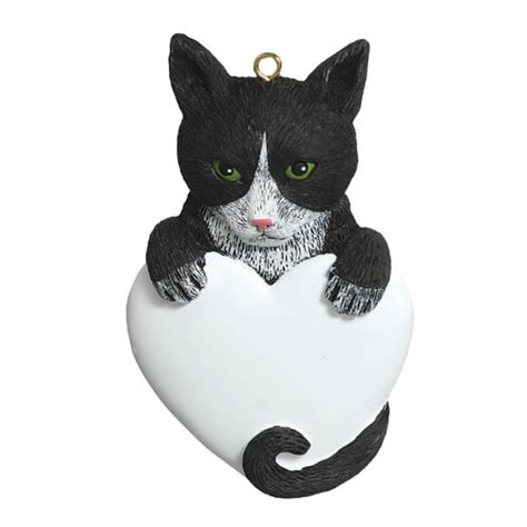Personalized Tuxedo Cat Ornament The Christmas Loft