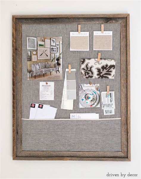 This diy cool cork board would definitely make your room to be so interesting. DIY Framed Cork Board | Driven by Decor