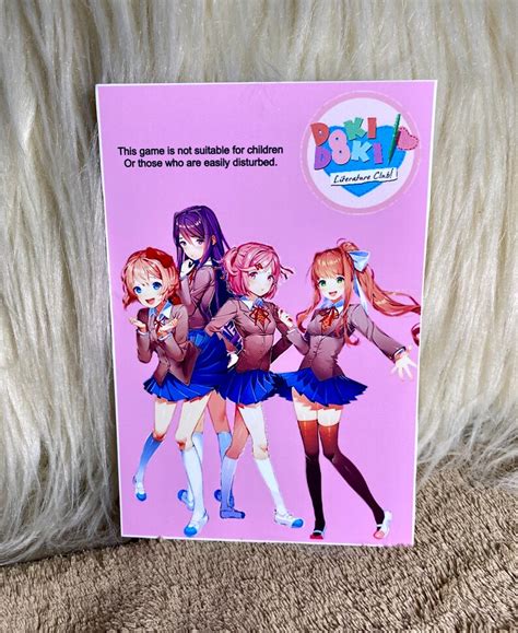 Doki Doki Literature Club Print Etsy