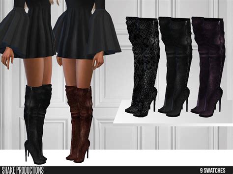 The Sims Resource High Heel Boots Version 2