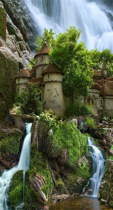 Waterfall Castle In Poland A1 Pictures