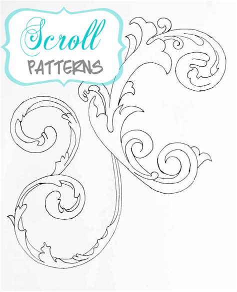 Choosing Scroll Patterns Free Printables Just Paint It Blog