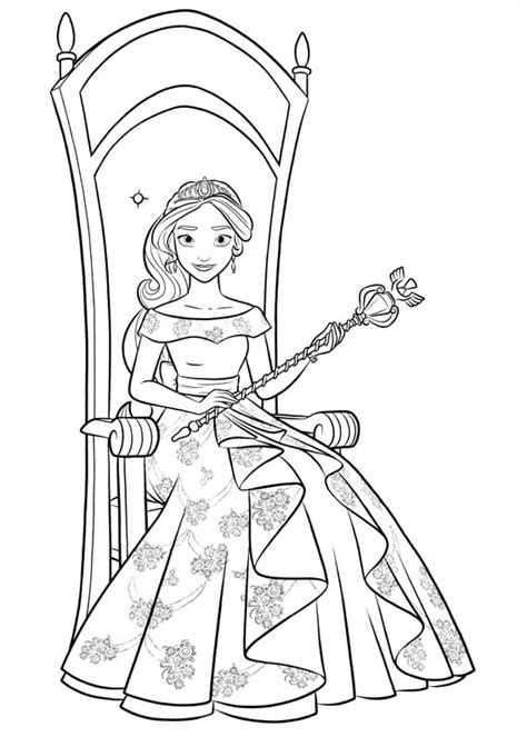 Princess Elena Coloring Page Free Printable Coloring Pages For Kids