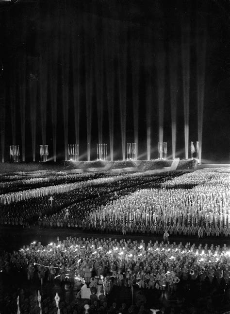 The Cathedral Of Light Of The Nazi Rallies In Rare Pictures 1937