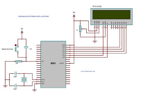 Interfacing 16x2 Lcd With 8051 Microcontroller Lcd Module Theory