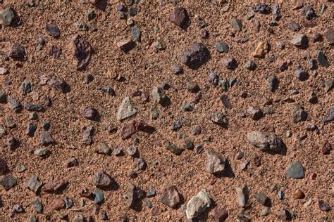Black Gobi Stony Desert Black Stones On The Sand Stock Image Image