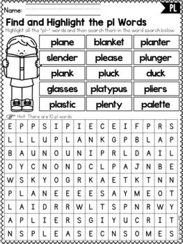 This set of blends activity sheets includes 12 high quality worksheets which provide the child with opportunities to practise creating common blends. L Blends Worksheets - Pl Blend Words by Little Achievers | TpT
