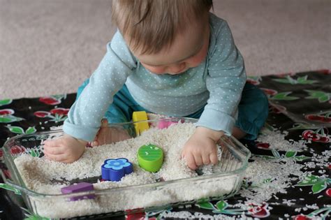 Super Easy Sensory Play Rice Play Kids Fun Learning Baby Play