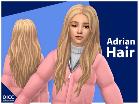 Adrian Hair By Qicc At Tsr Sims 4 Updates