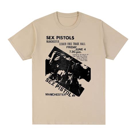 Sex Pistols Vintage T Shirt Punk Rock New Summer Fashion Streetwear