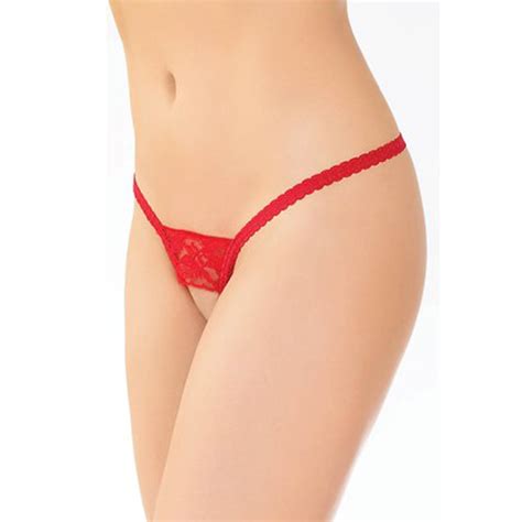 Red Bow Open Front Very Sexy Lace G String Sold Out