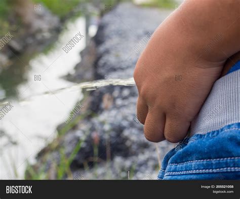 Boy Peeing Relieve Image Photo Free Trial Bigstock